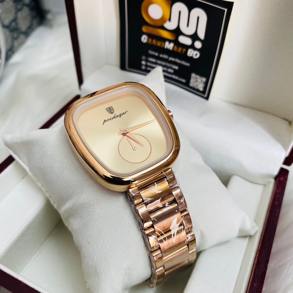 Poedagar Luxury Ladies Watch Stainless Steel Waterproof Quartz Watch