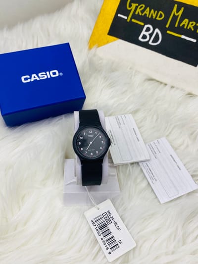 CASIO ANALOGUE BLACK DIAL RESIN STRAP UNISEX WATCH| MQ-24-1BLDF_img_0