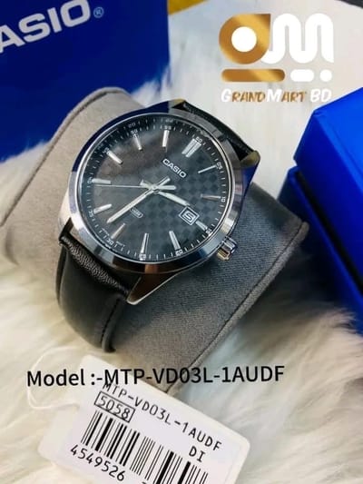 C A S I O ENTICER CHESSBLACK DIAL MEN'SWATCH MTP-VD03L-lAUDF_img_0