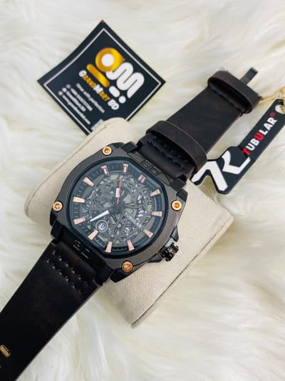 Tubular Men leather watch_img_0