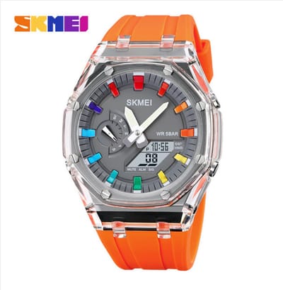 SKMEI 2100 Waterproof Countdown Stopwatch Led Light Electronic Movement Wristwatch_img_0