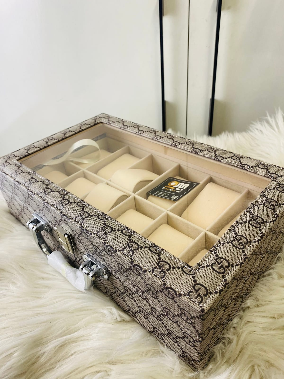 GUCCI DESIGN || 12 SLOT WATCH BOX