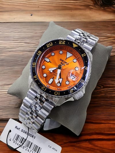 Seiko 5 Sports SSK GMT Black Dial Automatic Men's Watch || SSK001K1_img_0