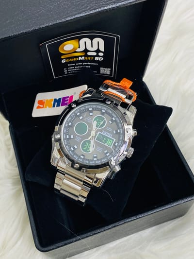 Skmei 1389 || Sports Watch || Silver color_img_0