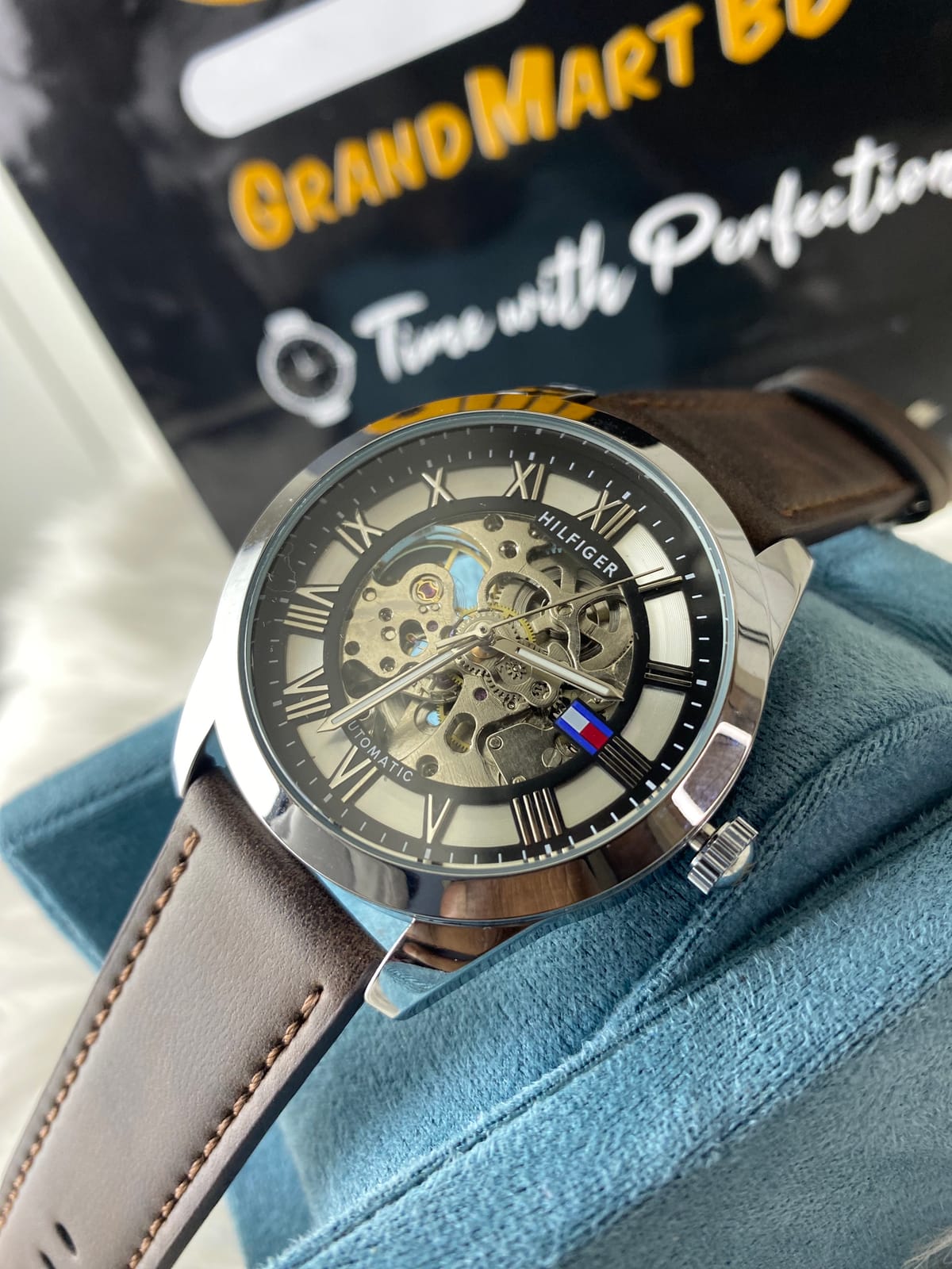 TOMMY HILFIGER | AUTO BELT BROWN