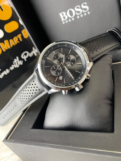 Boss |Active Chronograph |Black strap & Black face_img_0