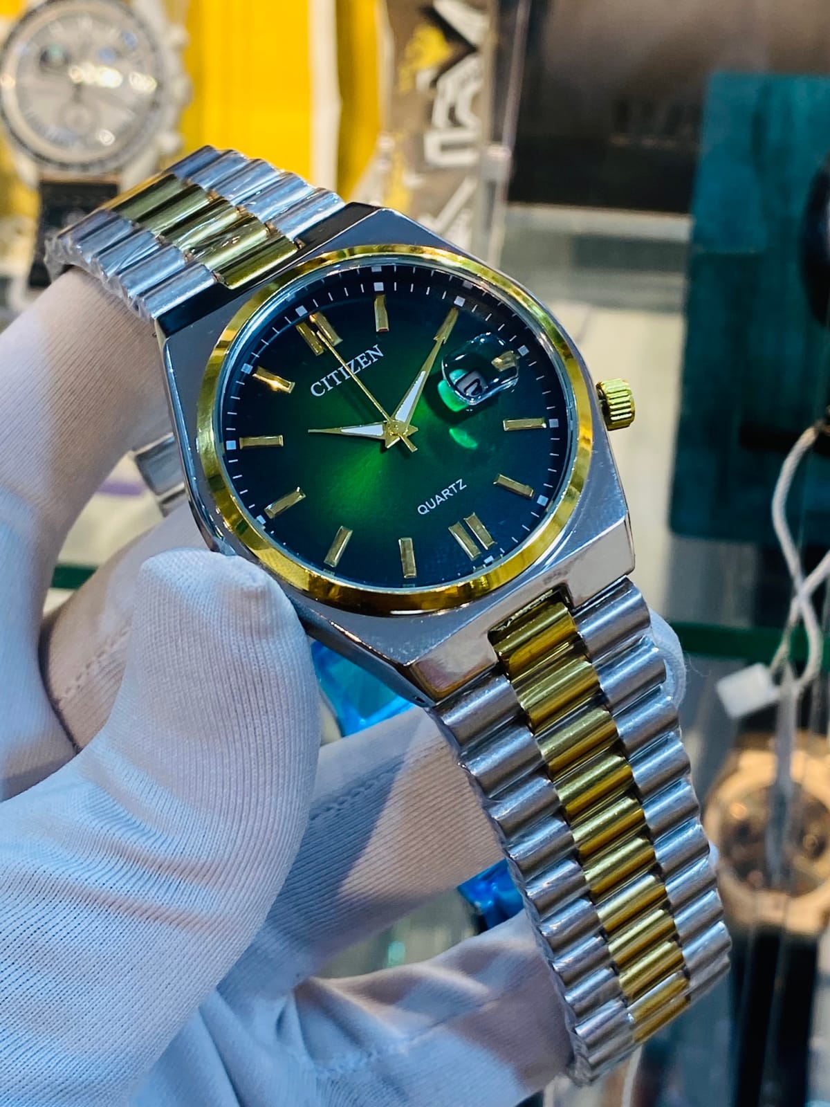CITIZEN PRX GREEN DIAL