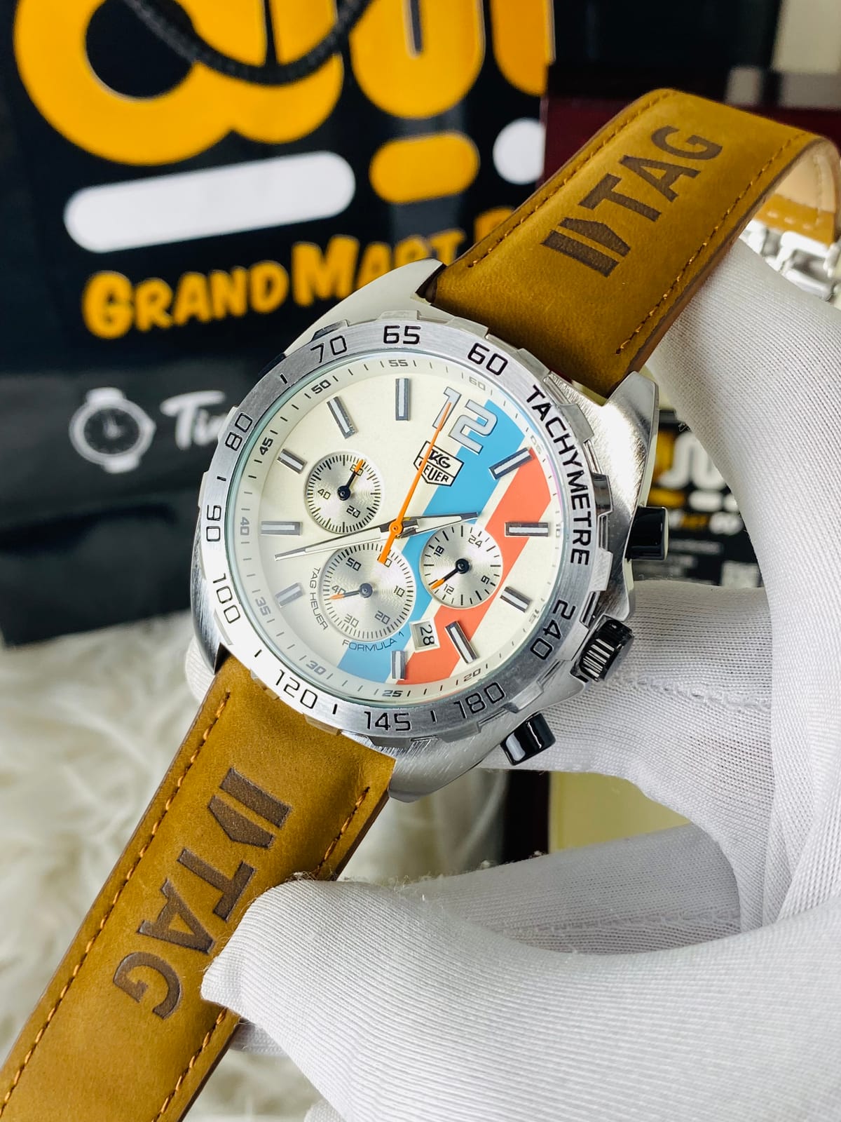 This is a TAG Heuer Formula 1 Chronograph  Leather
