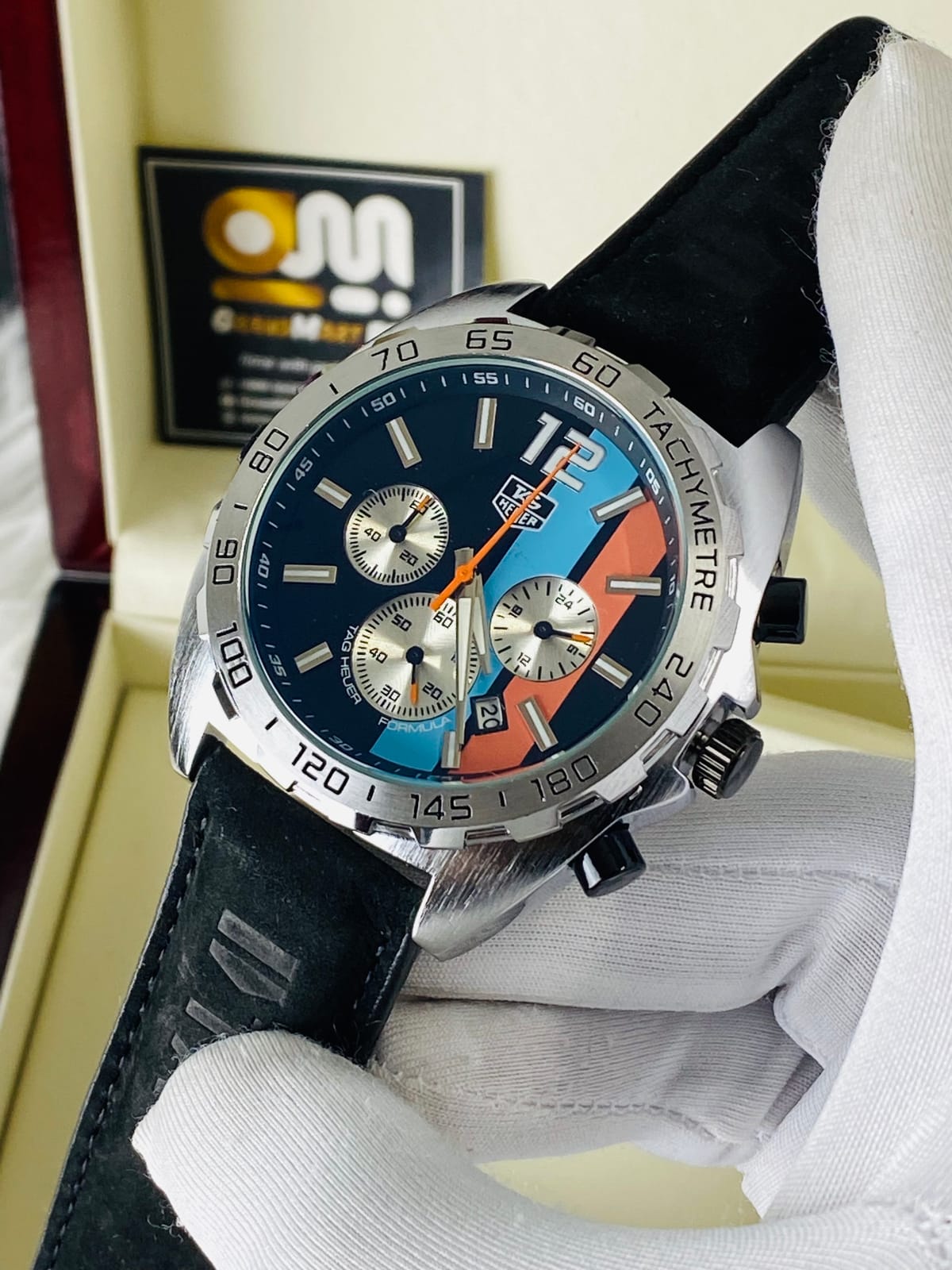 This is a TAG Heuer Formula 1 Chronograph  Black strap