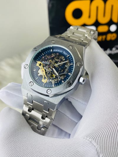 Audemars Piguet ||Automatic Skeleton Silver Chain || AA_img_0