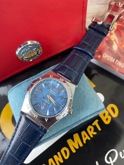 Omega constellation blue dial sweep movement_img_0
