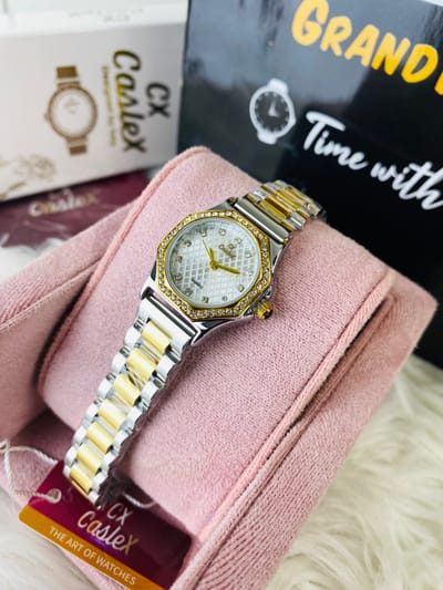 Caslex girls smal dial watch with butterfly lock_img_0