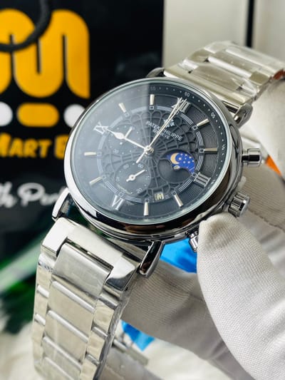 Patek Philippe chronograph || Spider Black Dial_img_0