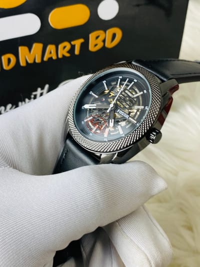 Fossil Machine Automatic Black Leather_img_0