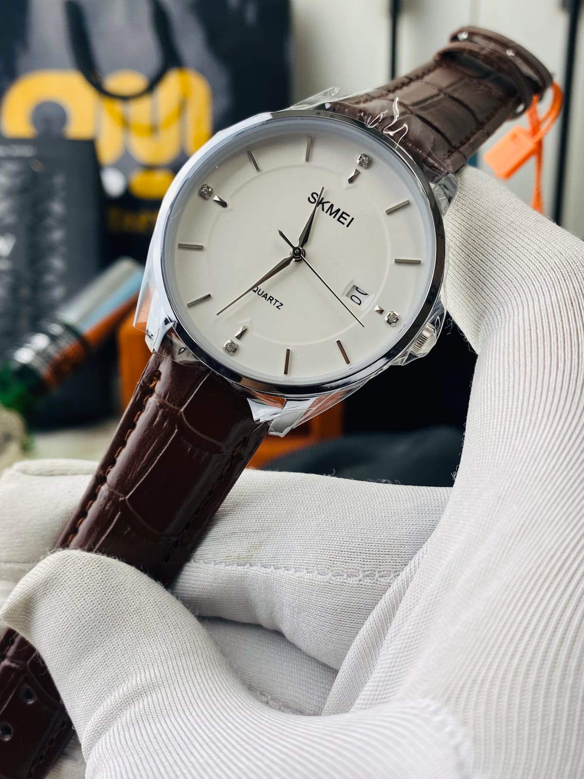 Skmei 1801 || Brown Strap