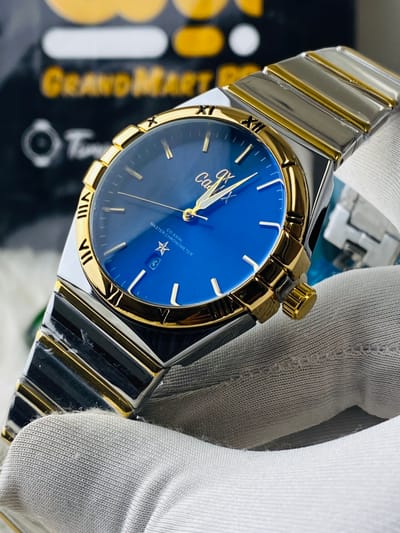 Caslex Blue Dial Men || Lock butterfly_img_0