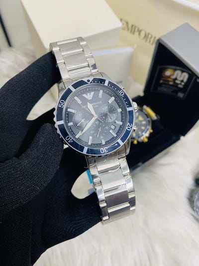 Emporio Armani World explore Black Dial Chronograph mens watch_img_0