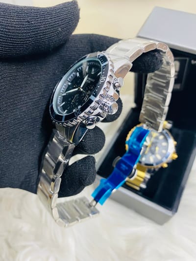 Emporio Armani World explore Black Dial Chronograph mens watch_img_1