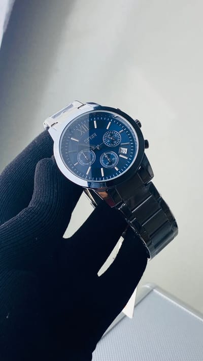 SKMEI 9097 Classic Design Stainless Steel Chronograph Quartz Watch For Men_img_1