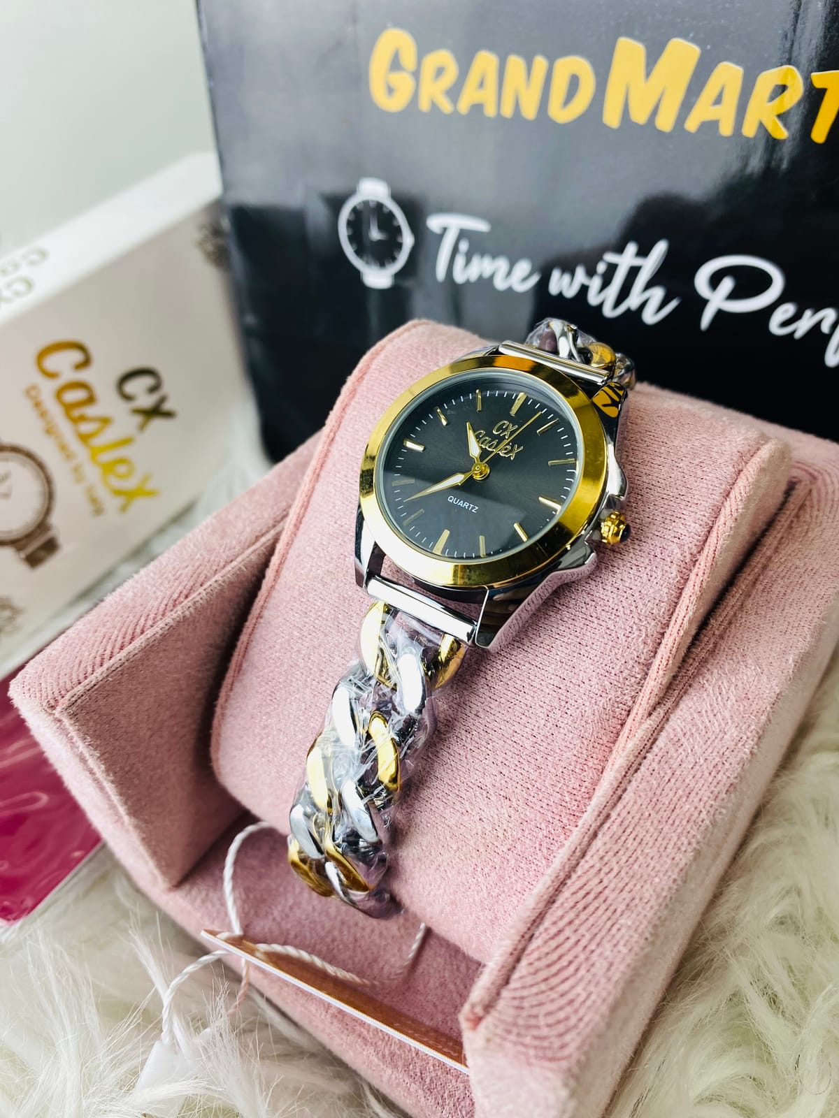 Caslex Bk954 bracelet black dial